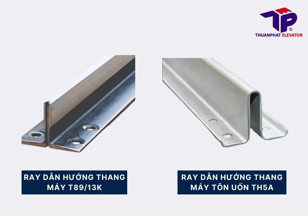 các loại ray dẫn hướng thang máy