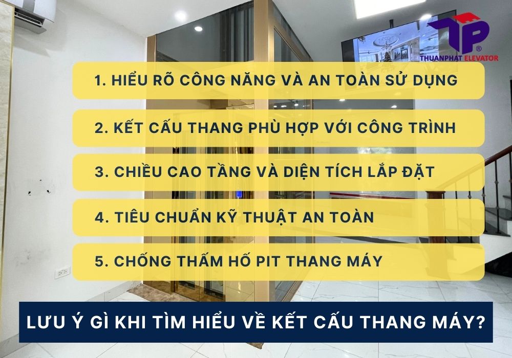 Lưu ý gì khi tìm hiểu về kết cấu thang máy Lưu ý gì khi tìm hiểu về kết cấu thang máy