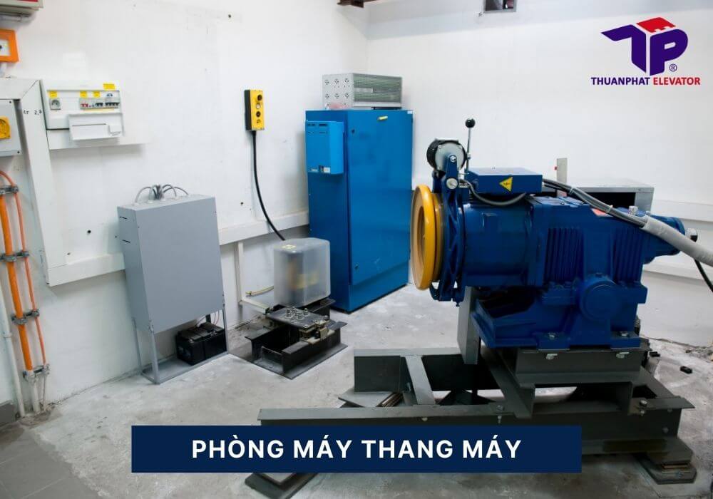 bên trong phòng máy thang máy