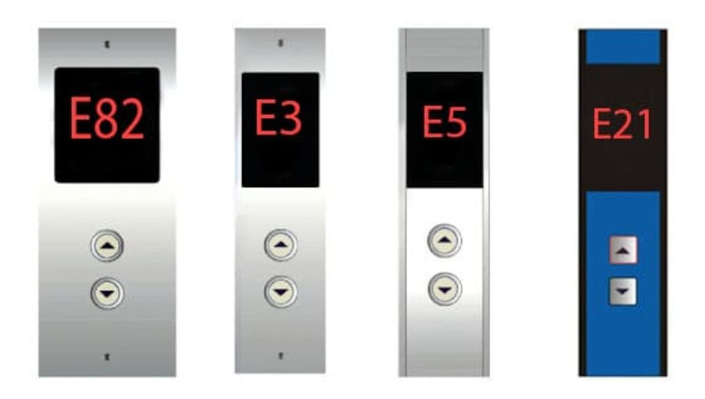 Thang máy hiện chữ E