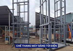 Chế thang máy bằng tời điện